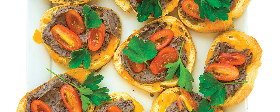 Black Bean Toast Topper