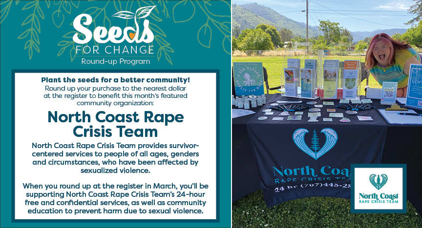 March Seeds for Change Recipient · North Coast Co-op