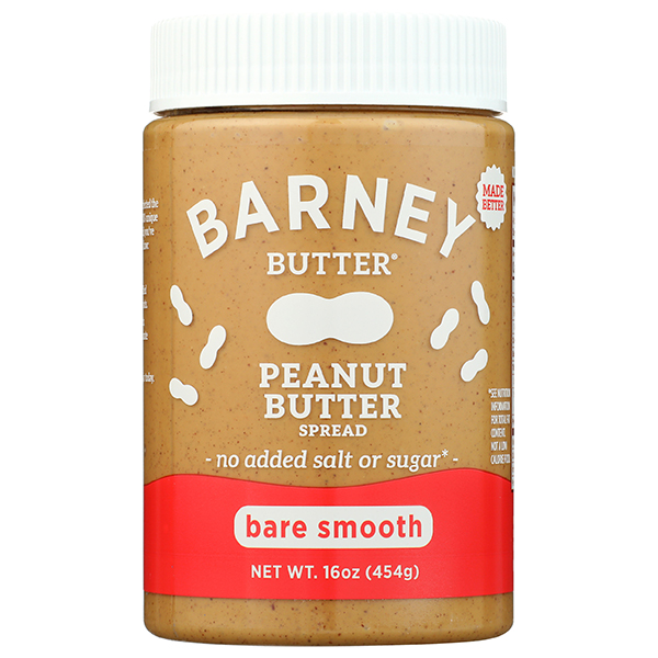 barney butter bare smooth peanut butter 600x600
